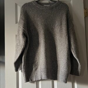 For The Republic Gray Crew Neck Sweater